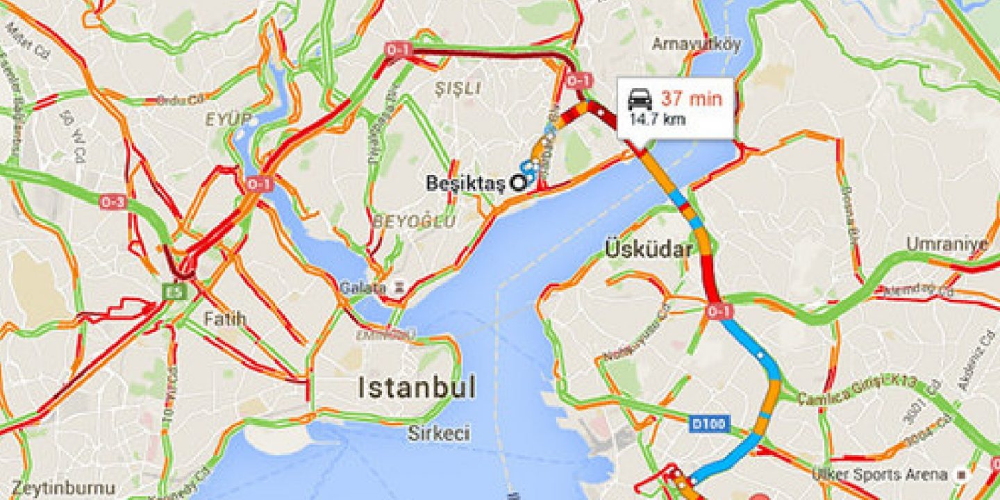 Google Haritalar Canlı Trafik