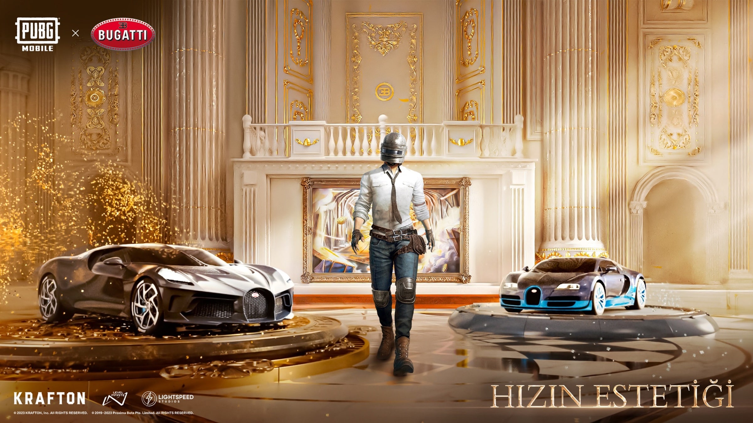 PUBG Mobile ve Bugatti arasında iş birliği: Savaş alanlarında süper otomobiller