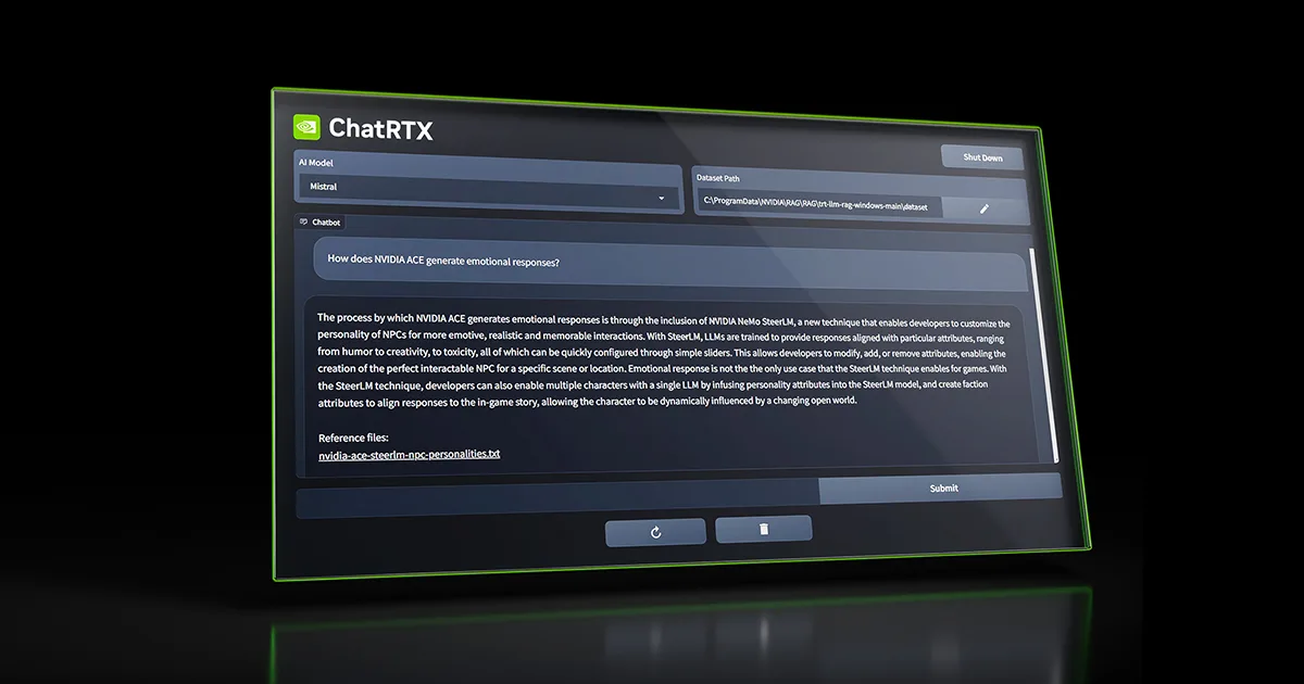 NVIDIA ChatRTX: Yerel GPU Gücünüzle Yapay Zeka Sohbetleri