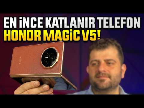 En ince katlanır telefon Honor Magic V5 inceleme
