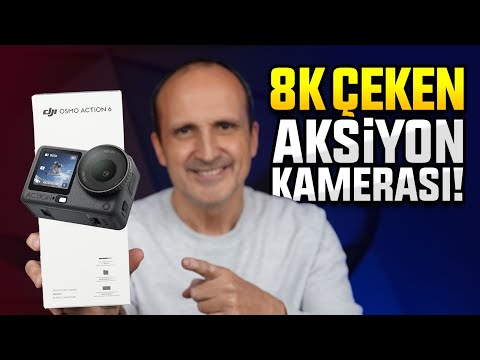 DJI Osmo Action 6: 8K video çeken aksiyon kamerası kutudan çıkıyor!