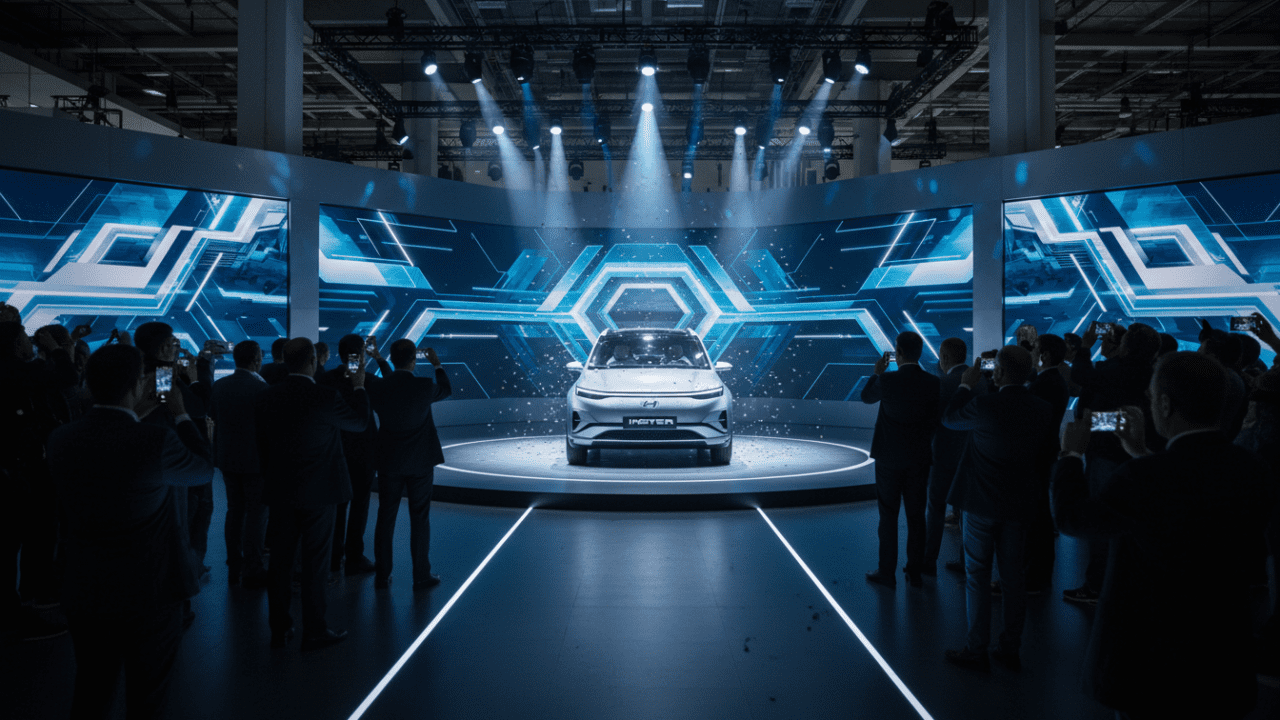 Hyundai’den Brüksel Otomobil Fuarı’nda Büyük Sürpriz: En Yeni Elektrikli Modeli Göz Kamaştırıyor ⚡️