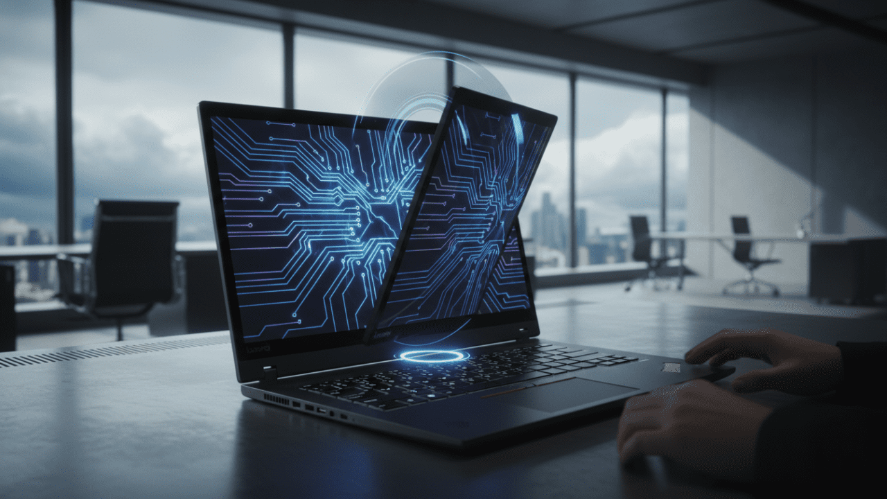 Lenovo’dan Çığır Açan Yenilik: Kendi Kendine Dönen Ekranlı ThinkPad Geliyor! 🚀