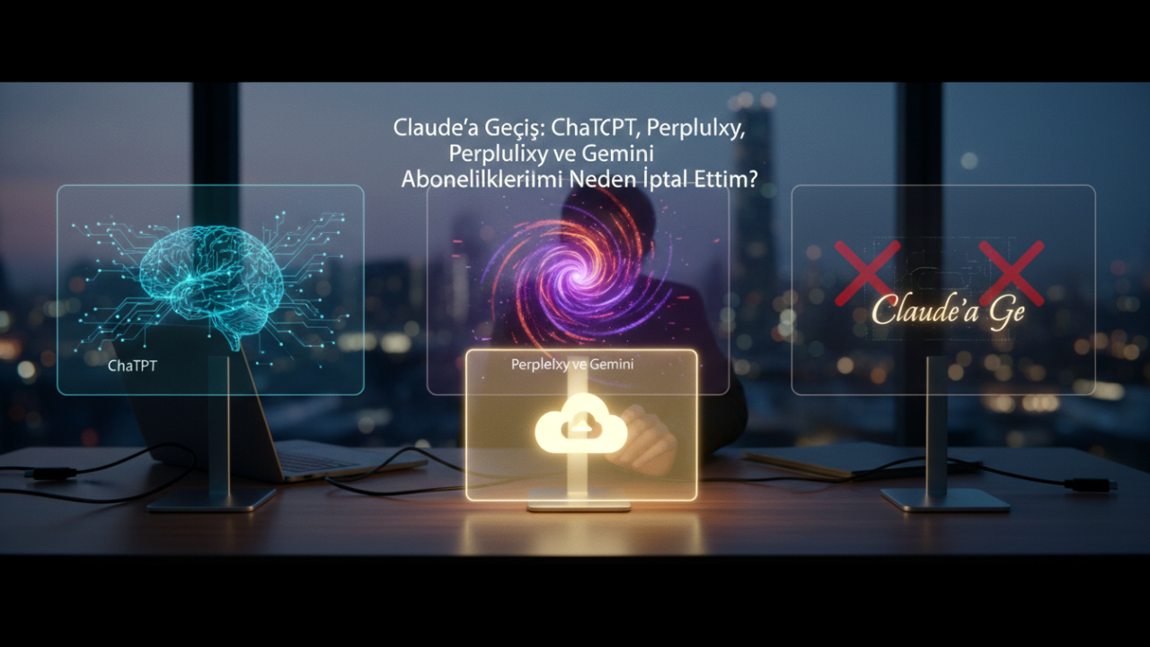 Claude’a Geçiş: ChatGPT, Perplexity ve Gemini Aboneliklerimi Neden İptal Ettim?
