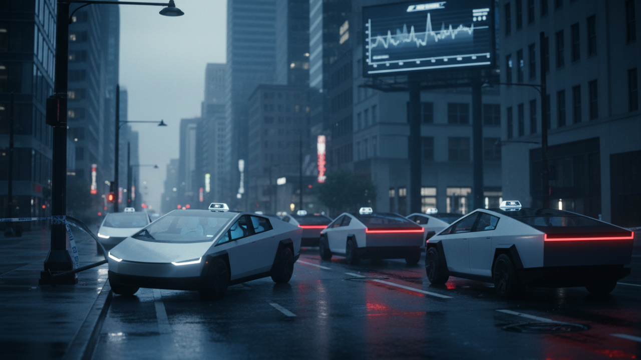 Tesla Robotaksileri: Otonom Sürüş Devrimi Hız mı Kesiyor? Kaza Verileri Ne Diyor?