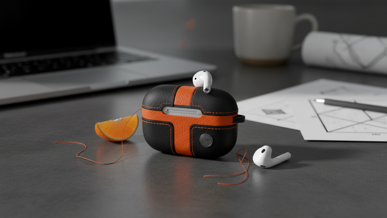 Piili Airpods 4. Nesil Kılıf: Şıklık ve Koruma Turuncu Detaylarla Bir Arada 🍊