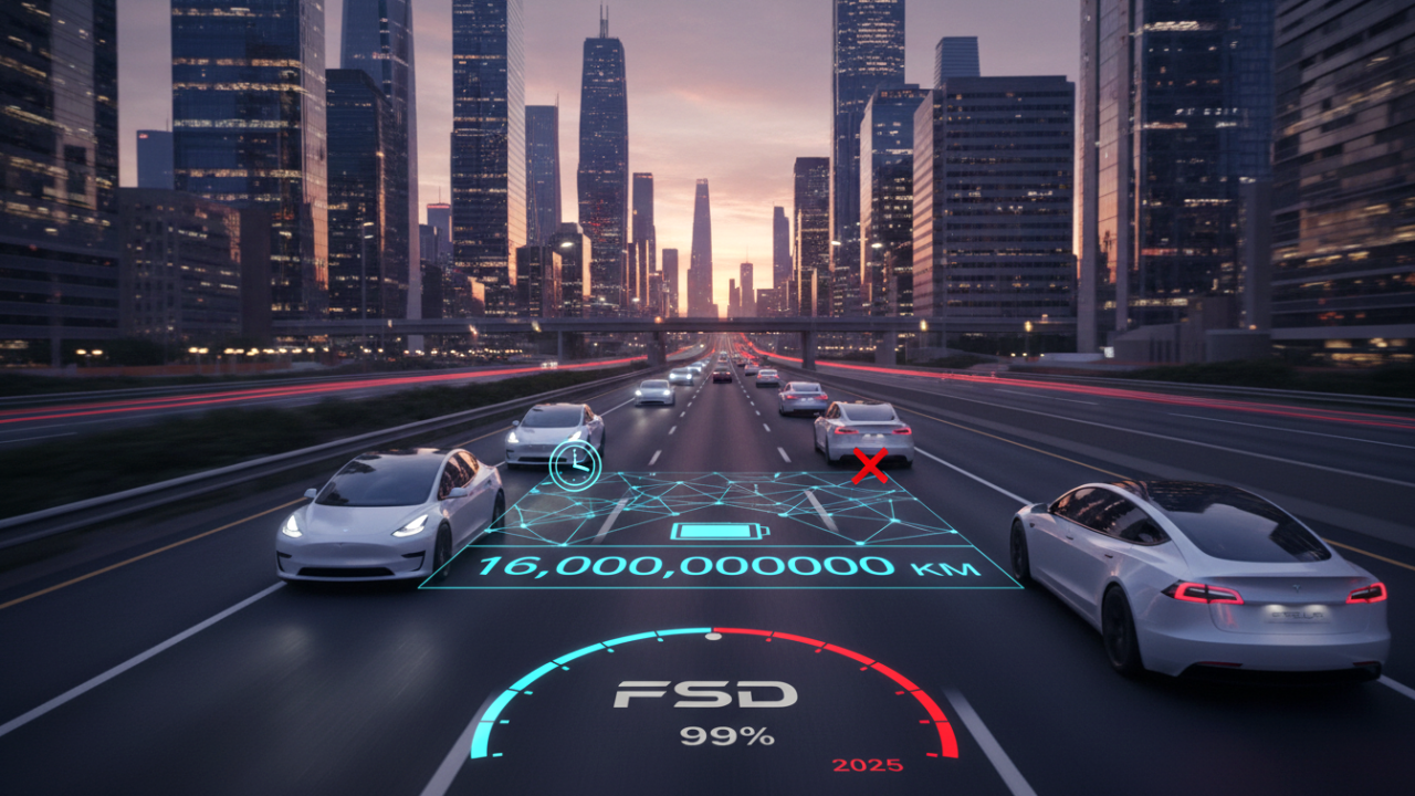 Tesla’nın Otonom Sürüş Hedefinde Yeni Gelişme: 16 Milyar Kilometre Barajı 🚗