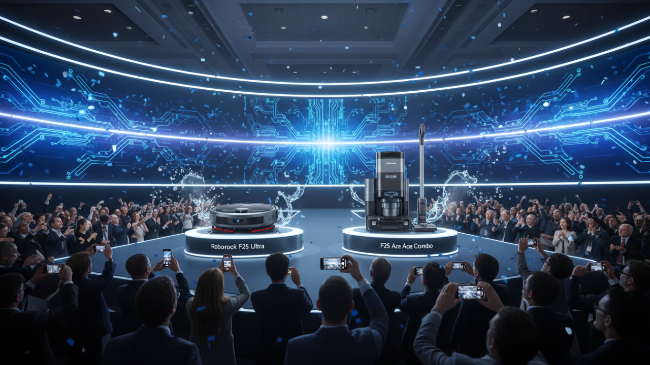 CES 2026 Sahnesinde Roborock’tan Çift Güçlü Temizlik Devrimi: F25 Ultra ve F25 Ace Combo Geliyor