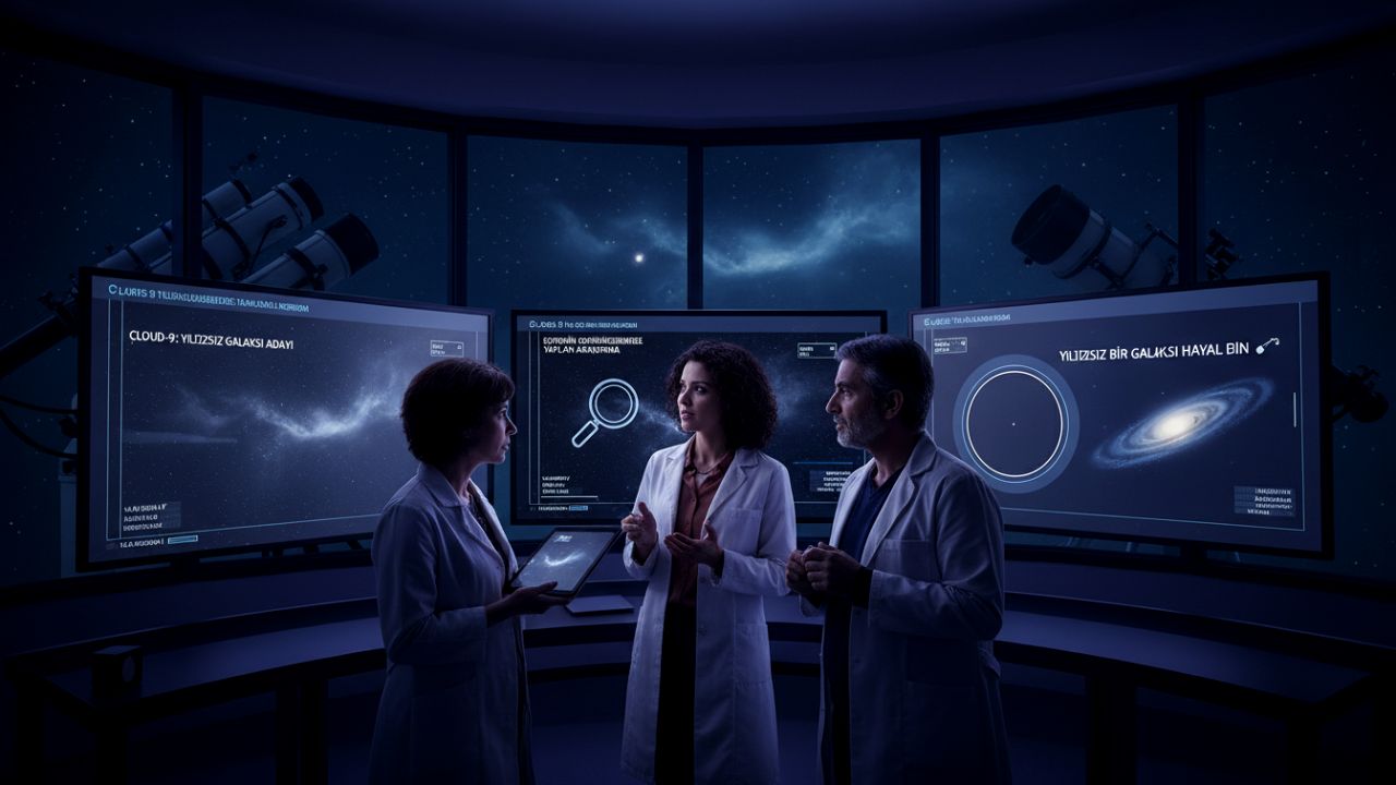 Cloud-9: Yıldızsız Galaksi Adayı Gök Bilimcileri Büyülüyor