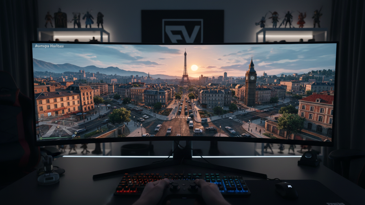 GTA 5’e Dünyadan Yeni Köşeler! Avrupa Haritası Modu Oyuncuları Büyülüyor