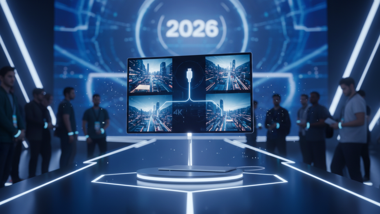 Espresso Pro: Tek Kabloyla Dört Kata Kadar Çözünürlük Sunan Taşınabilir Ekran CES 2026 Sahnesinde