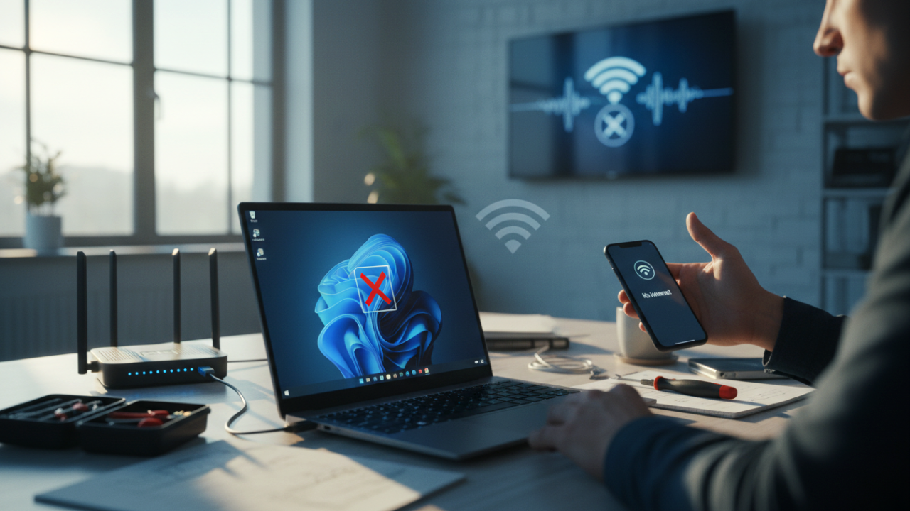 Windows 11’de Wi-Fi Sorunlarına Son: İnternet Kopma ve Bağlanmama Derdine Kesin Çözümler 📶