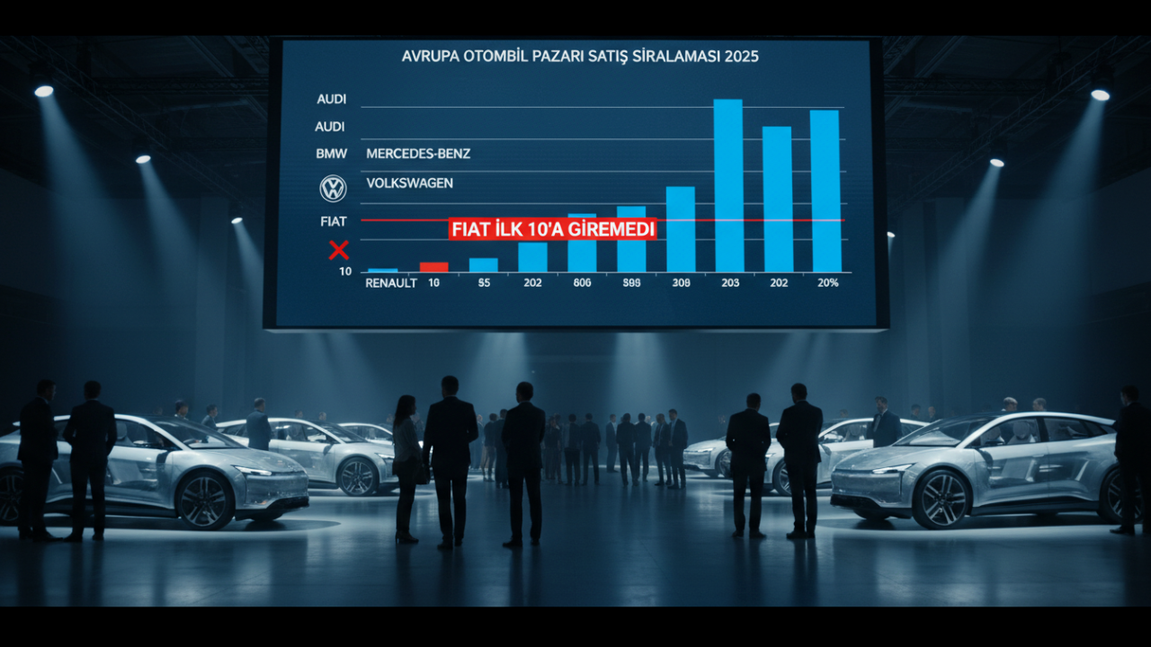 Avrupa Otomobil Pazarında Şaşırtan Değişimler: Fiat İlk 10’a Giremedi! 🚗