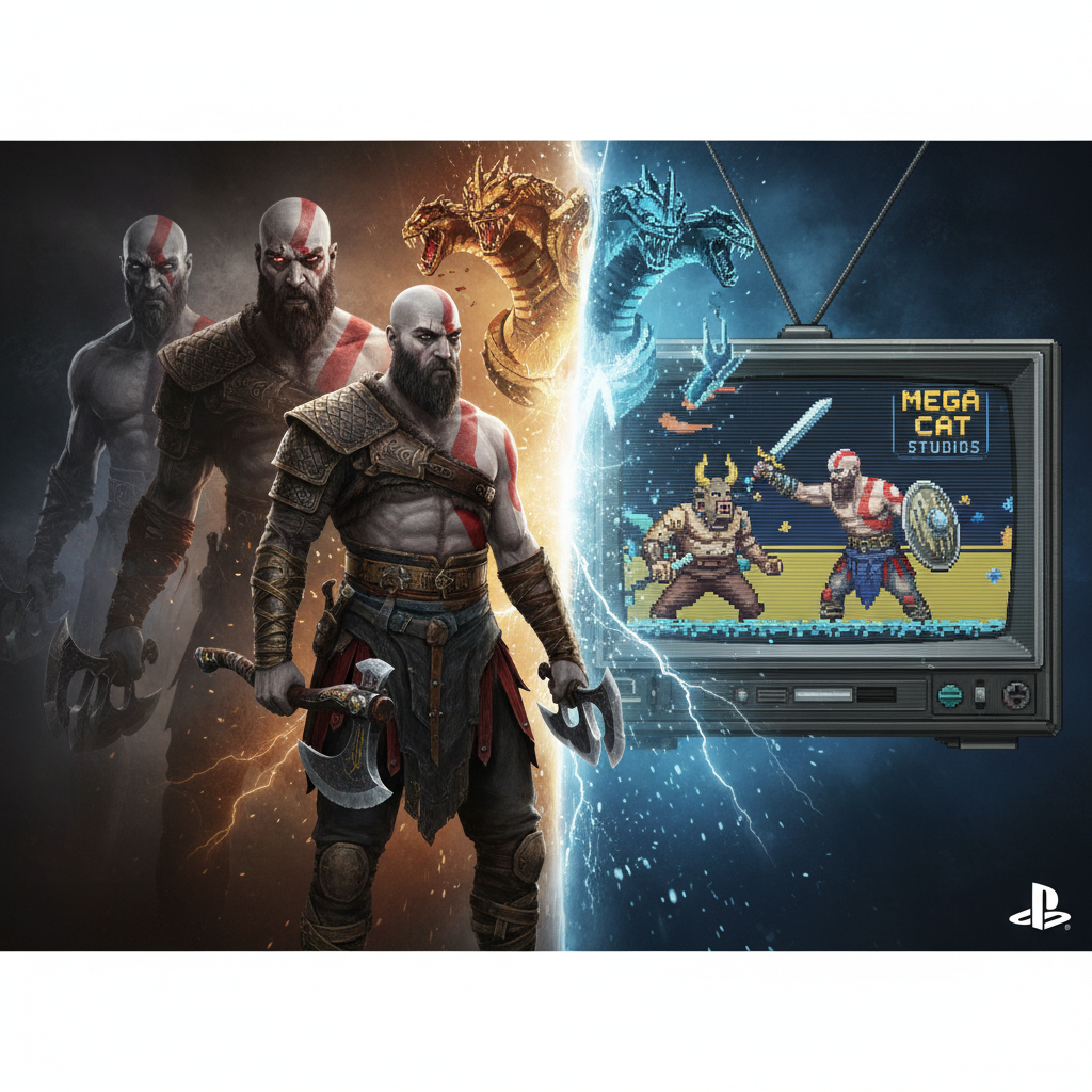 God of War Yeniden Yapım Üçlemesi Geliyor, Retro Tarzı Aksiyon Oyunu Bugün Çıktı