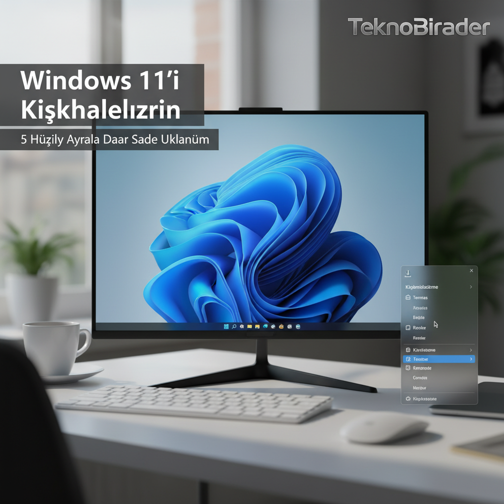 Windows 11’i Kişiselleştirin: 5 Hızlı Ayarla Daha Sade Kullanım