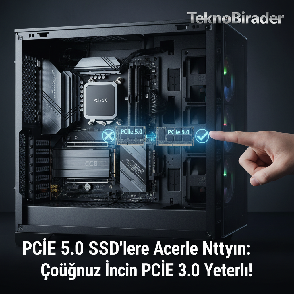 PCIe 5.0 SSD’lere Acele Etmeyin: Çoğunuz İçin PCIe 3.0 Yeterli!