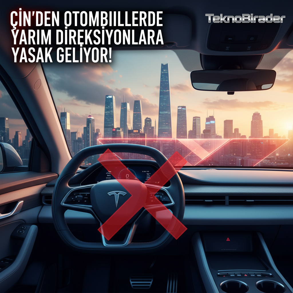 Çin’den Otomobillerde Yarım Direksiyonlara Yasak Geliyor!