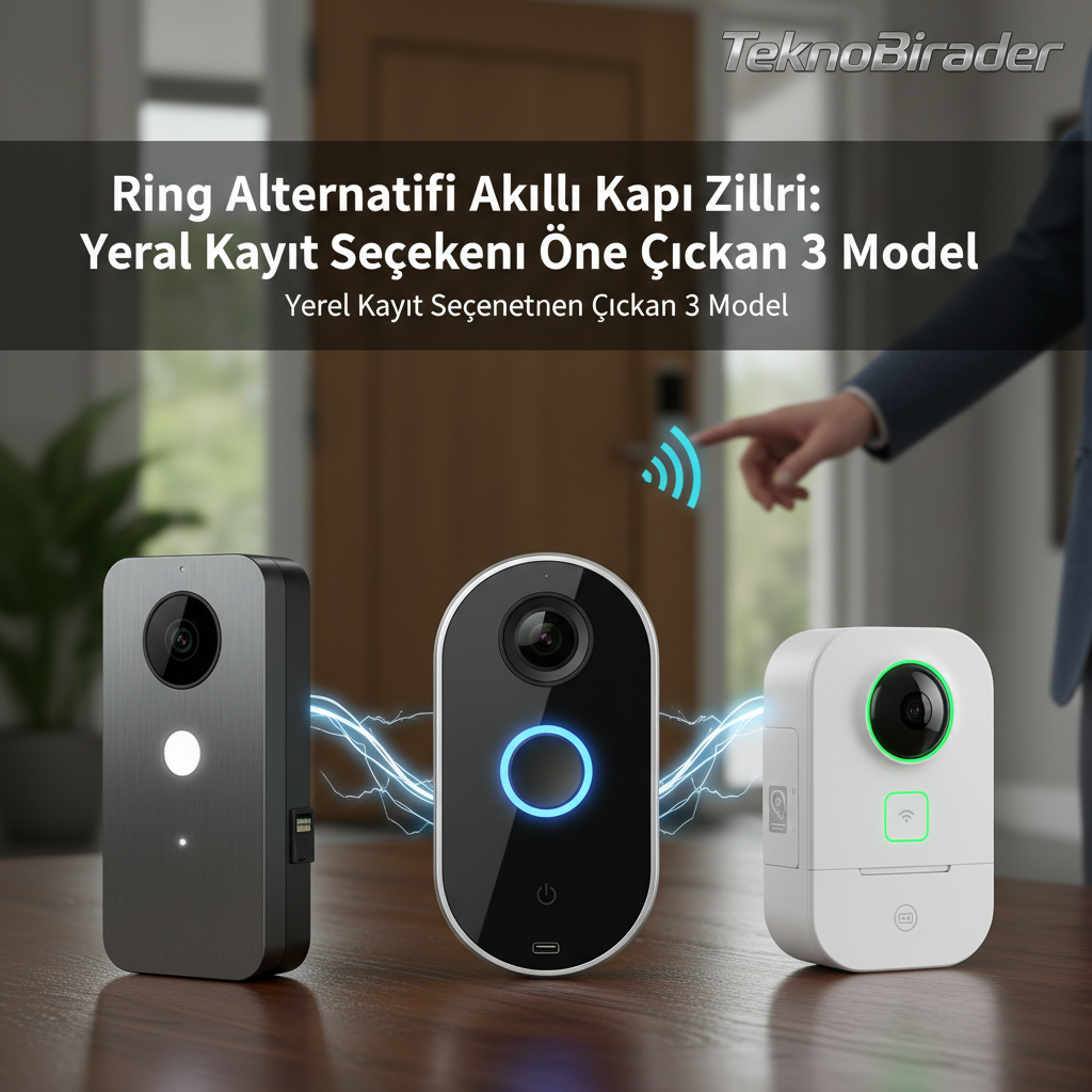 Ring Alternatifi Akıllı Kapı Zilleri: Yerel Kayıt Seçenekleriyle Öne Çıkan 3 Model