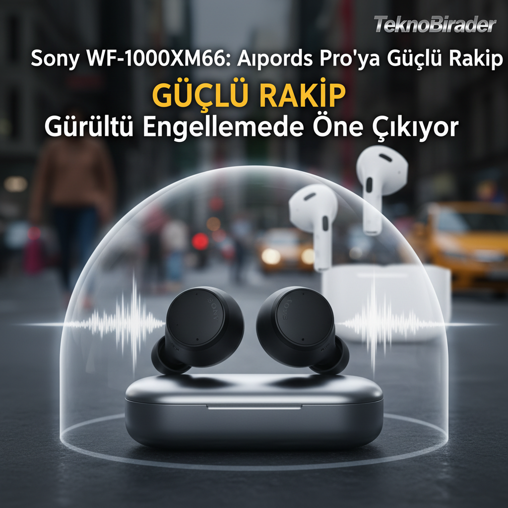 Sony WF-1000XM6: AirPods Pro’ya Güçlü Rakip Gürültü Engellemede Öne Çıkıyor