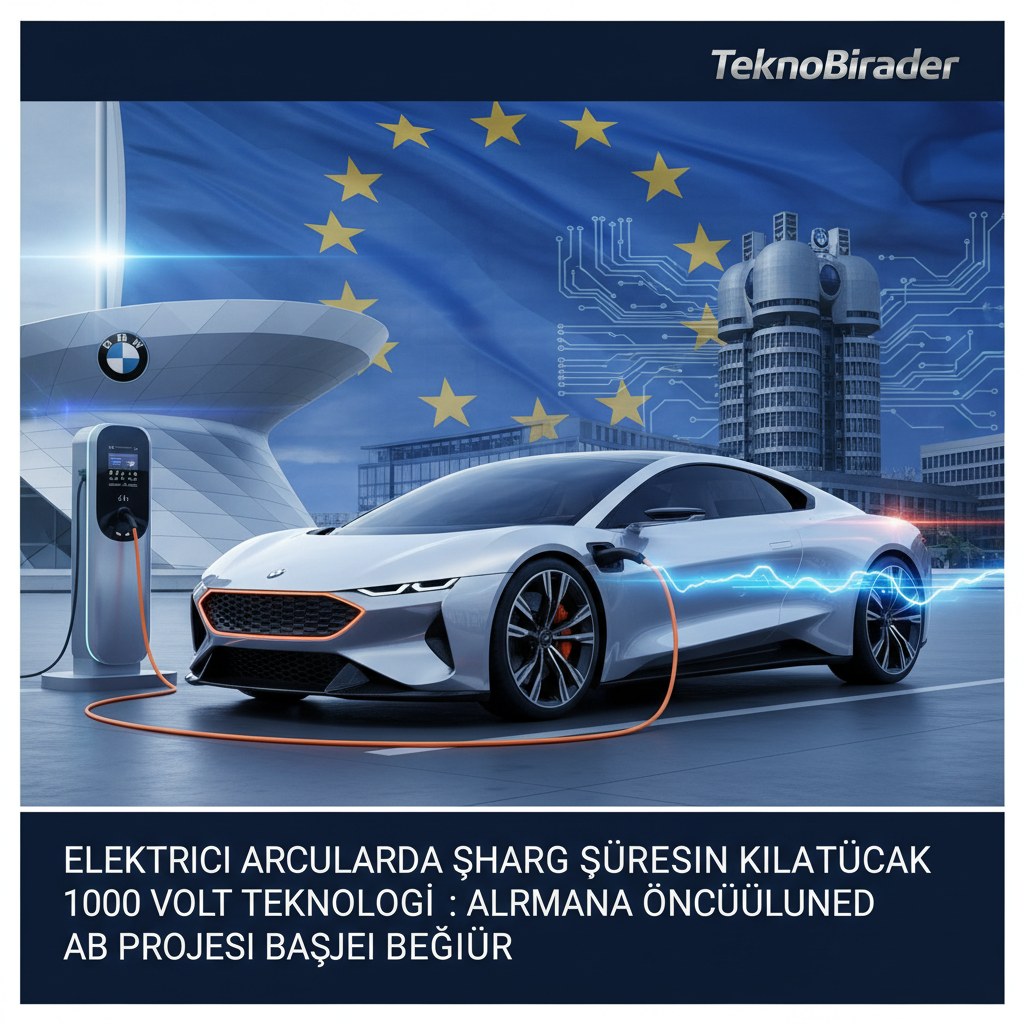 Elektrikli Araçlarda Şarj Süresini Kısaltacak 1000 Volt Teknolojisi: Almanya Öncülüğünde AB Projesi Başlıyor