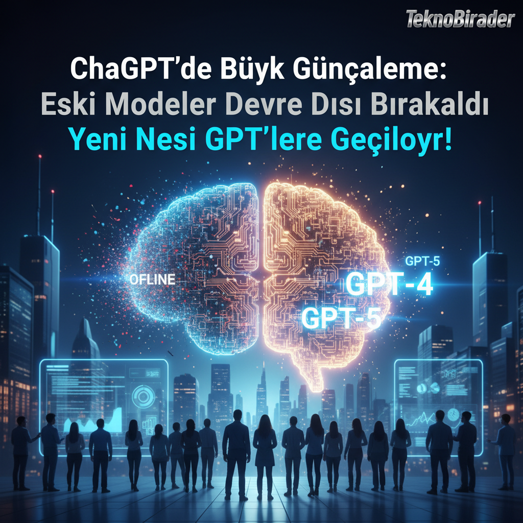 ChatGPT’de Büyük Güncelleme: Eski Modeller Devre Dışı Bırakıldı, Yeni Nesil GPT’lere Geçiliyor!