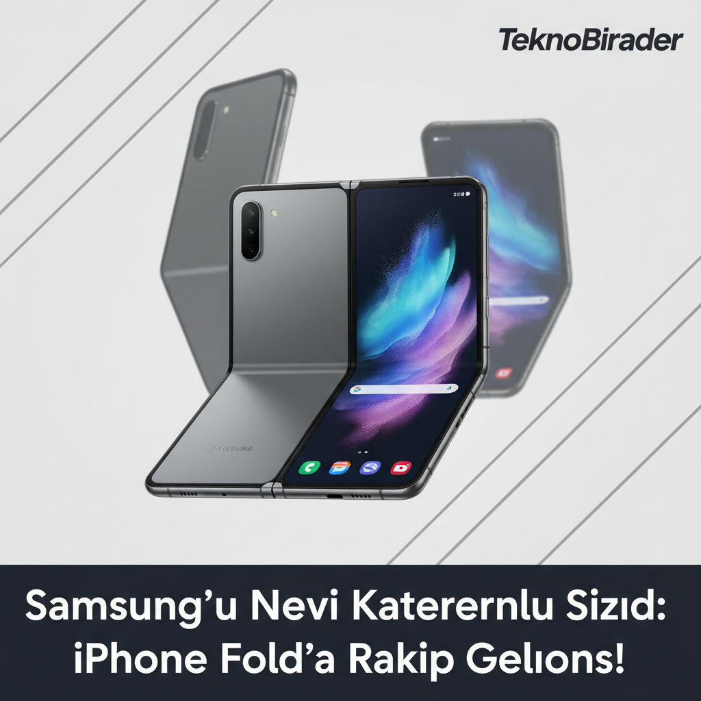 Samsung’un Yeni Katlanabilir Telefonu Sızdı: iPhone Fold’a Rakip Geliyor!