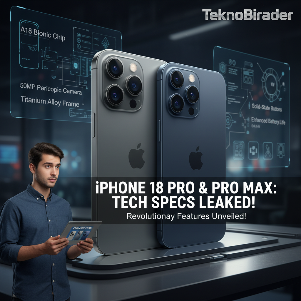 iPhone 18 Pro ve Pro Max Teknik Detayları Sızdı!