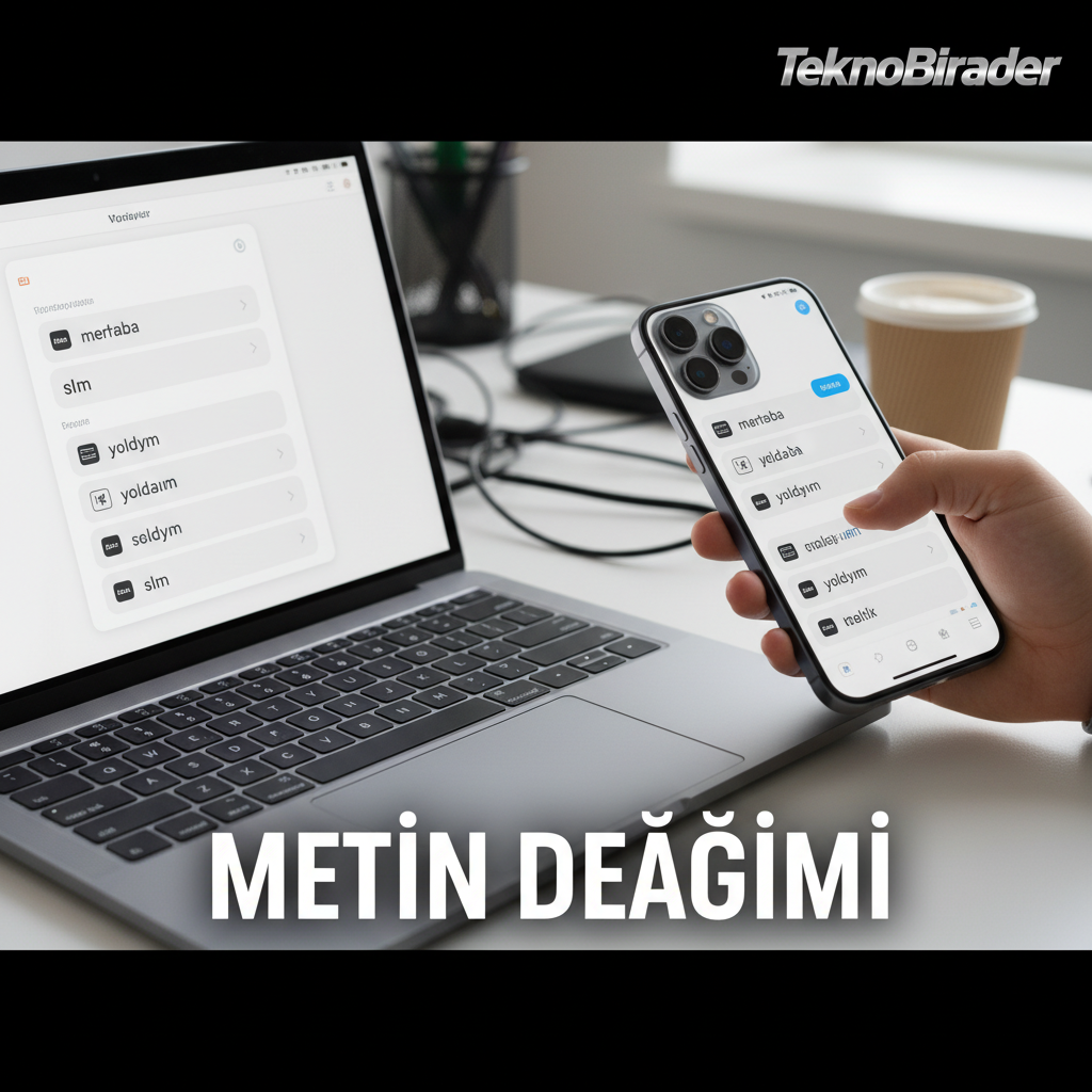 iPhone ve Mac’te Hızlı Yazmanın Sırrı: Metin Değişimi Özelliği