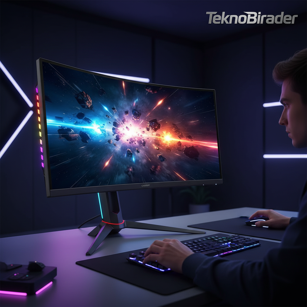 Casper Excalibur E315QVC-C Oyuncu Monitörü: Kavisli Tasarım ve Yüksek Performans
