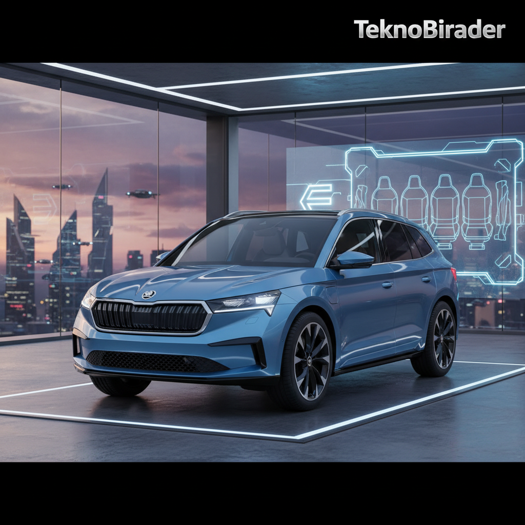 Skoda Peaq Görüntülendi: Yeni 7 Koltuklu Elektrikli Amiral Gemisi!