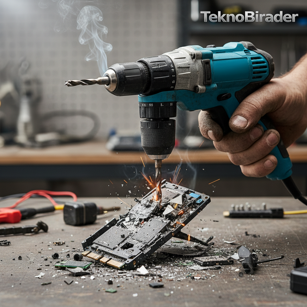 SSD’yi Matkapla İmha Etme Girişimi Fiyaskoyla Sonuçlandı!