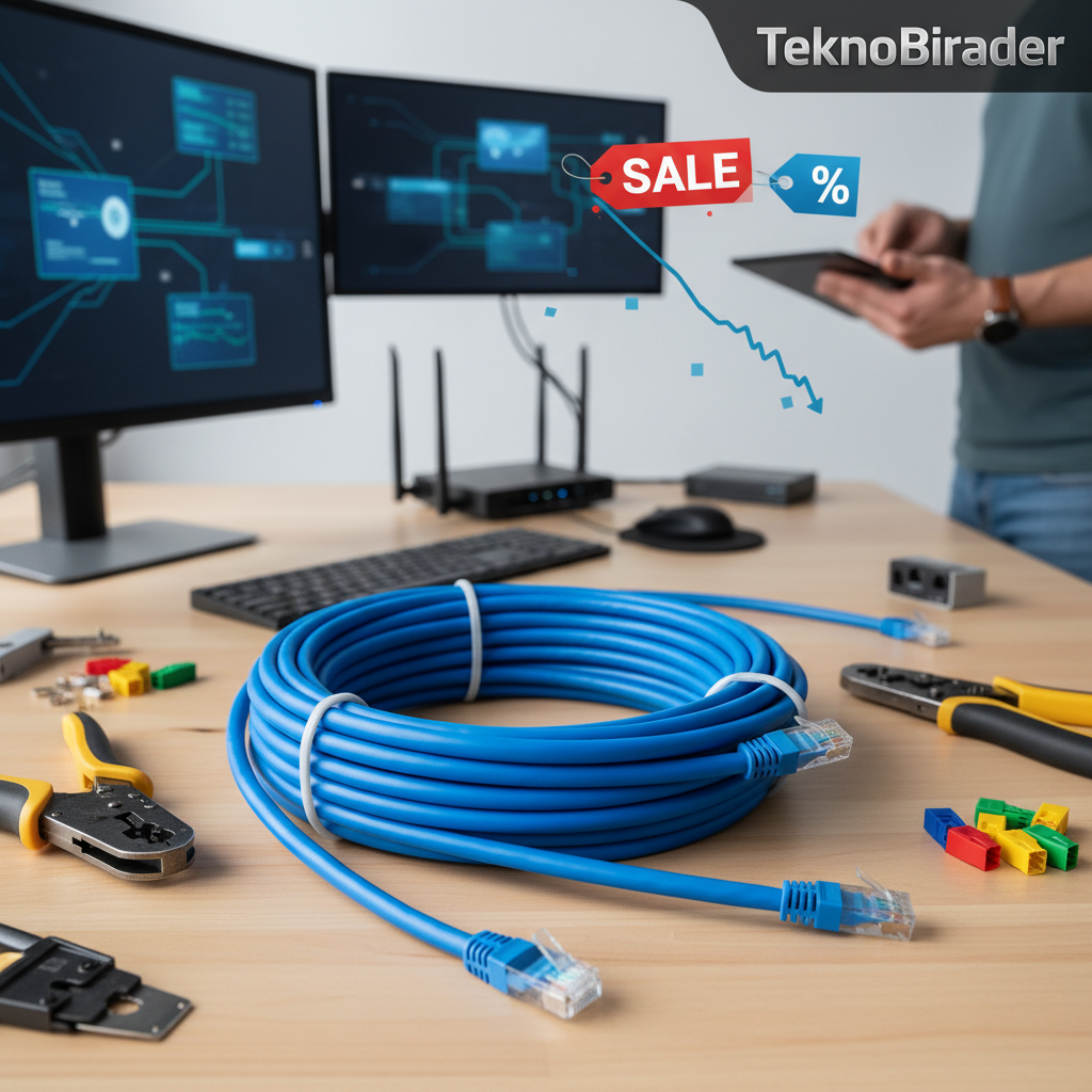 Cat 6 Kablolarda Büyük İndirim: Ev ve Ofis Ağı Kurmak Artık Daha Ucuz!