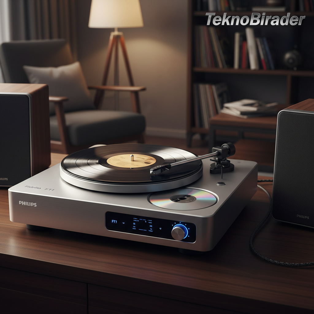 # Philips Fidelio FT1: CD Çalar ve Pikap Bir Arada, Fiyatıyla Büyülüyor 🎶