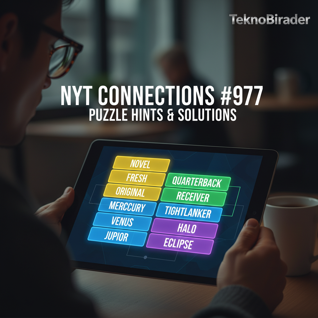 Oyun Tutkunlarının Merakla Beklediği Bulmaca: NYT Connections #977 İpuçları ve Çözümleri