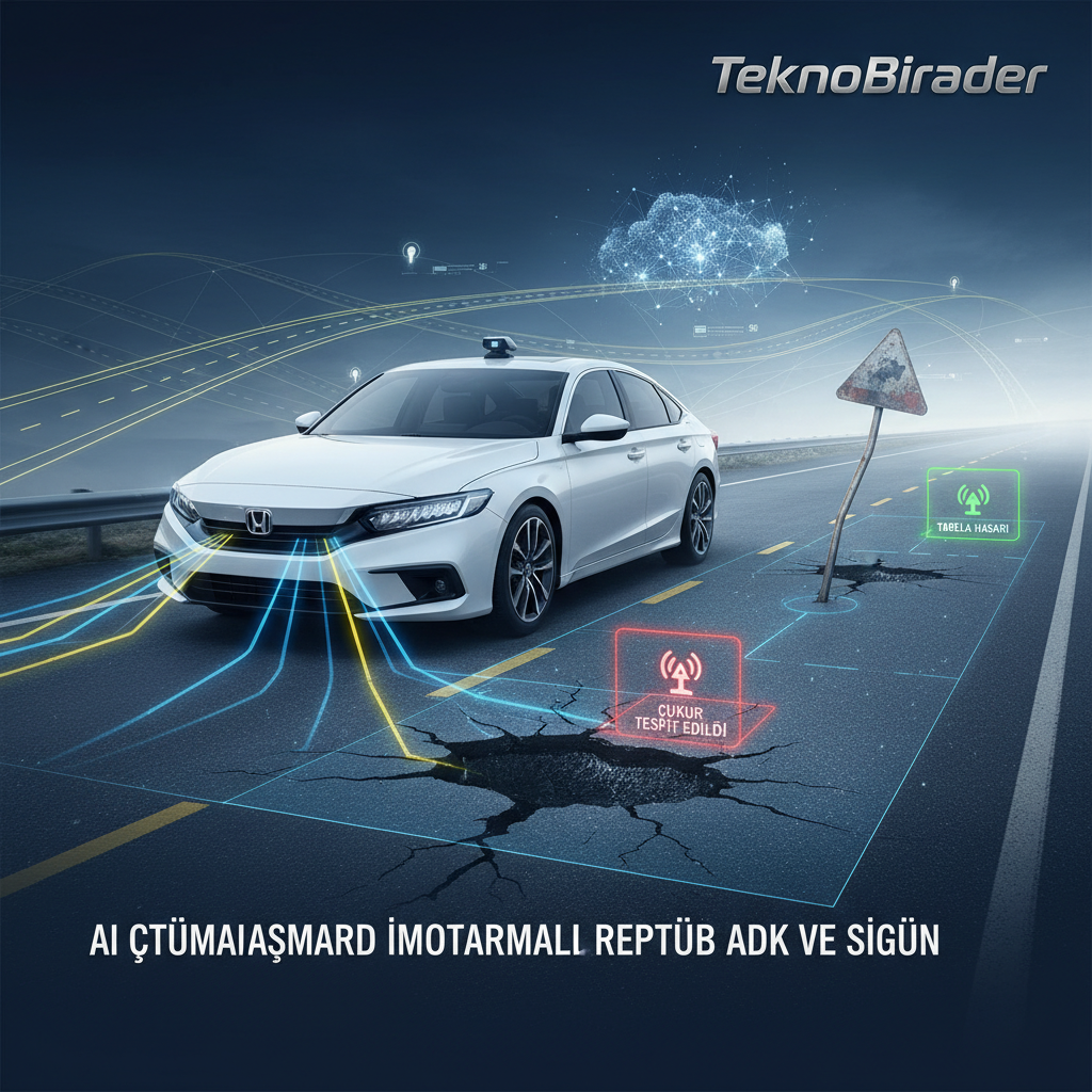 Honda’dan Akıllı Yol Bakımı: Yapay Zeka Çukurları ve Tabelaları Otomatik Bildiriyor