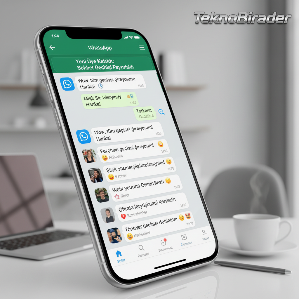 WhatsApp Gruplarına Yeni Üye Geldiğinde Sohbet Geçmişi Paylaşımı Başlıyor