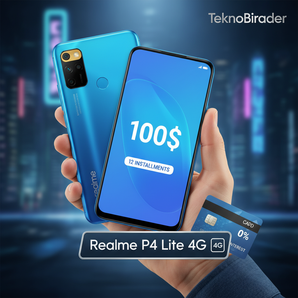 Realme P4 Lite 4G: 100 Dolara 12 Taksit İmkanlı Yeni Cep Dostu Telefon