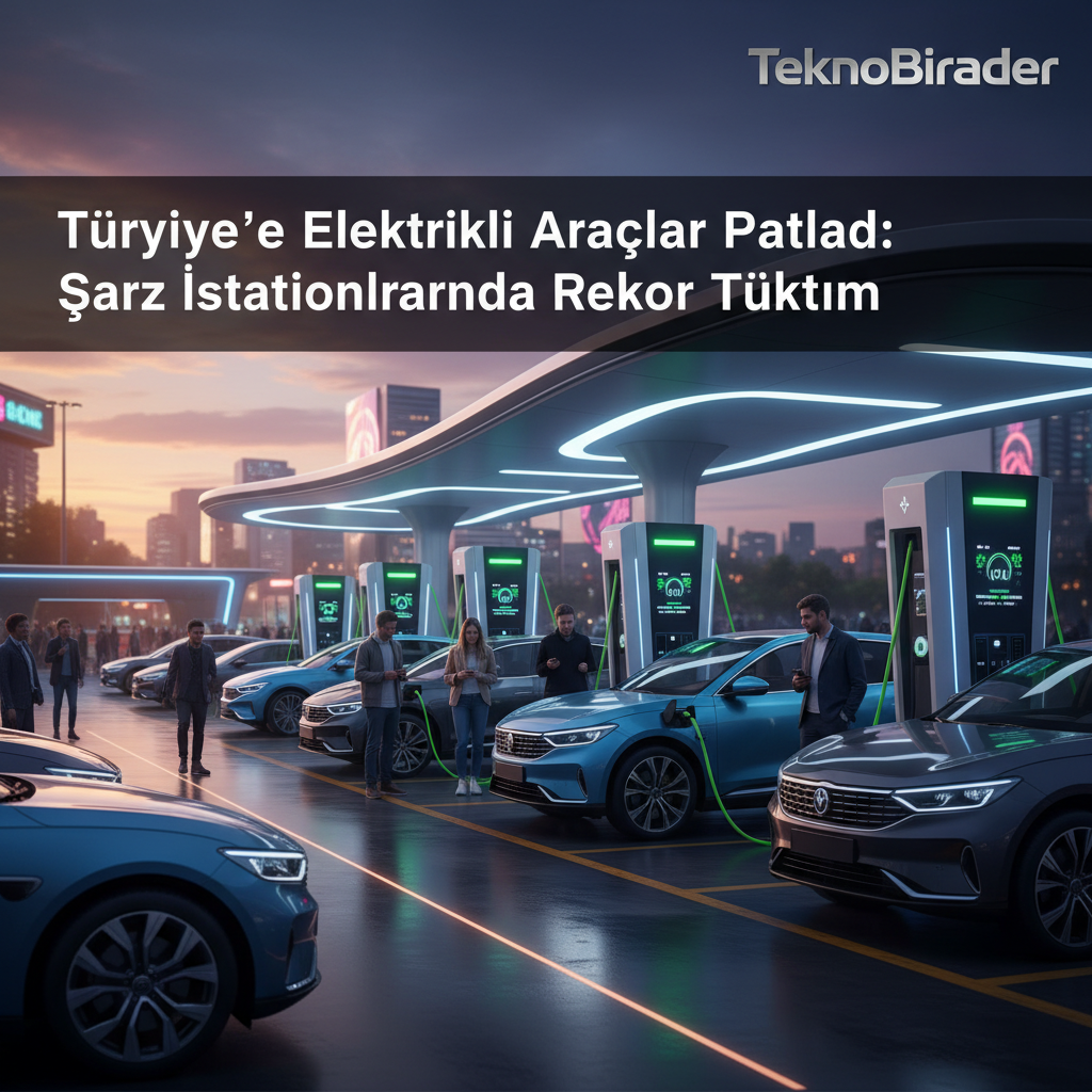 Türkiye’de Elektrikli Araçlar Patladı: Şarj İstasyonlarında Rekor Tüketim