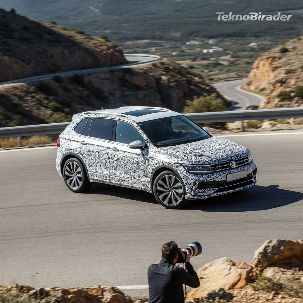 330 beygir gücünde Volkswagen Tiguan R casus kameralara yakalandı!