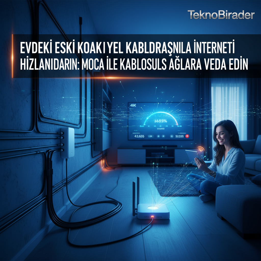 Evdeki Eski Koaksiyel Kablolarınızla İnterneti Hızlandırın: MoCA İle Kablosuz Ağlara Veda Edin