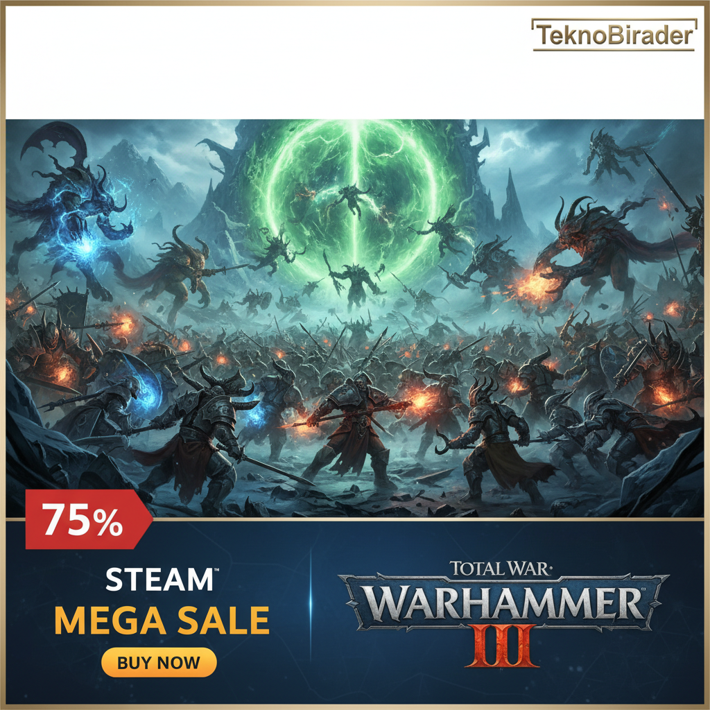 Steam Total War: WARHAMMER III oyununda yüzde 75 indirim yaptı