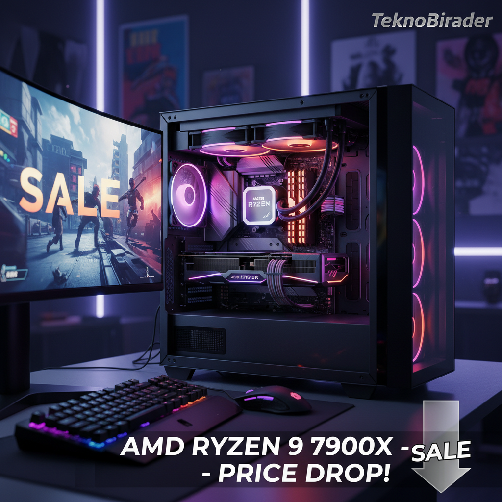 AMD Ryzen 9 7900X Fiyatı Düştü: Oyuncular İçin Kaçırılmayacak Fırsat!