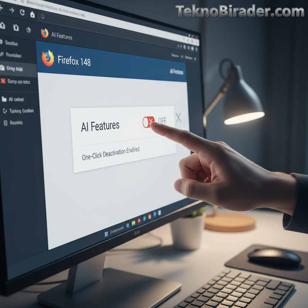 Firefox 148 ile Yapay Zeka Özelliklerine Veda: Tek Tuşla Kapatma Devrede!