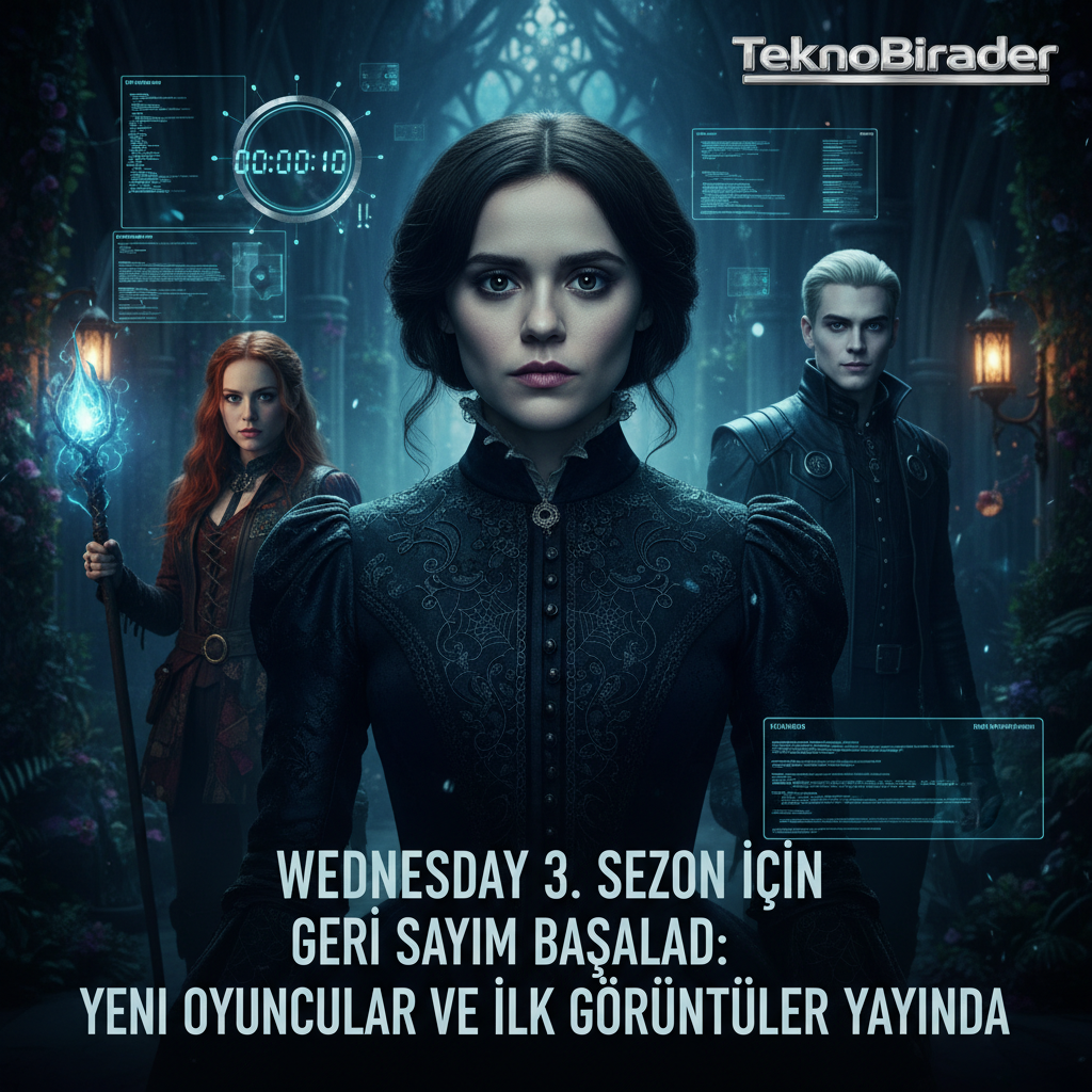 Wednesday 3. Sezon İçin Geri Sayım Başladı: Yeni Oyuncular ve İlk Görüntüler Yayında