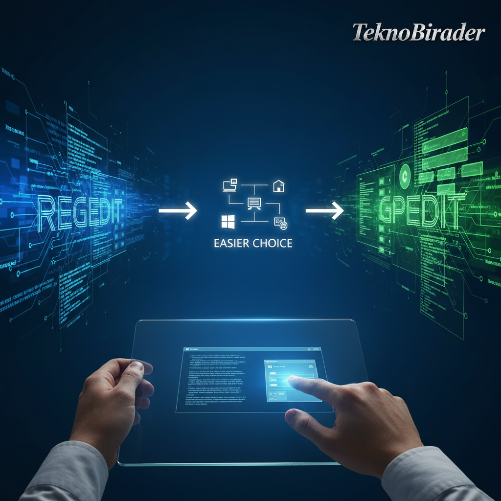Windows Ayarları İçin Kayıt Defteri mi, Grup İlkesi Düzenleyicisi mi? Seçim Neden Kolaylaşır