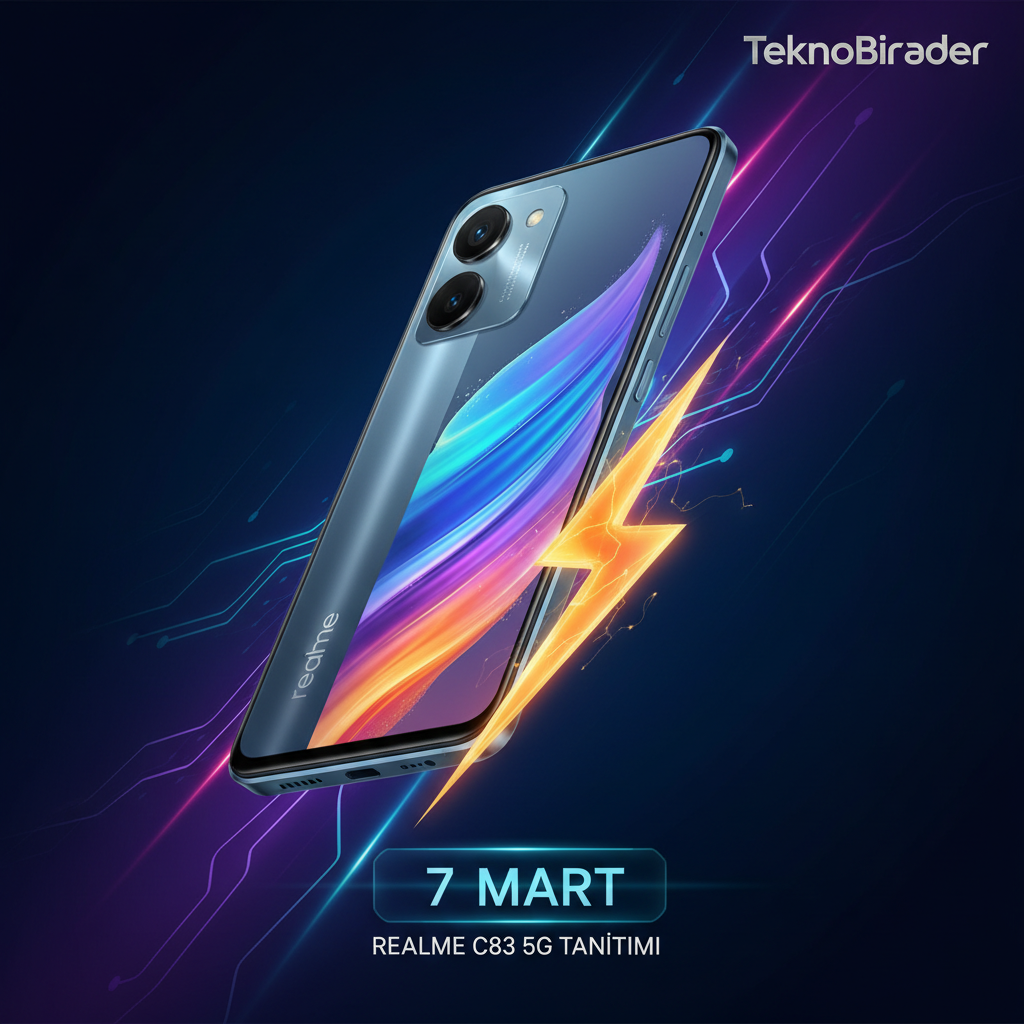 Realme C83 5G Geliyor: Batarya Canavarı 7 Mart’ta Tanıtılıyor