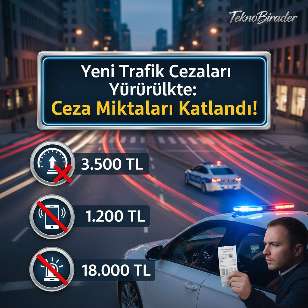 Yeni Trafik Cezaları Yürürlükte: Ceza Miktarları Katlandı!