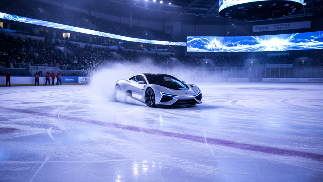 Elektrikli Araçların Buz Pistindeki Nefes Kesen Akrobasi: Sürüş Teknolojisi Sınırları Zorlanıyor