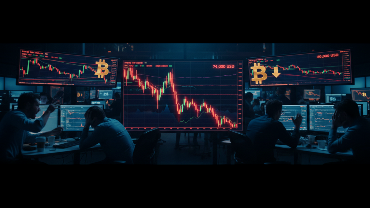 Bitcoin’de Beklenmedik Düşüş: 74 Bin Dolardan 60 Bin Dolara Sert Çakıldı! 📉