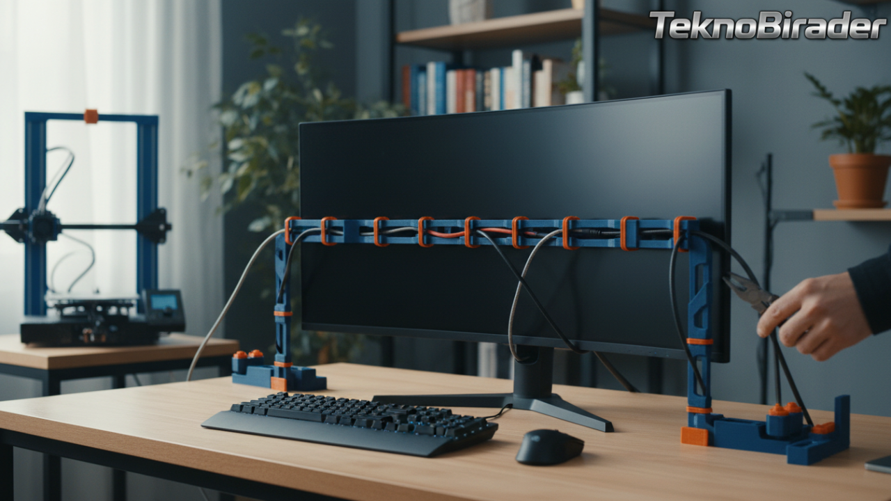 Kabloların Kudretini Serbest Bırakın: 3D Yazıcıyla Çözülen Kablo Karmaşası Mucizeleri 🚀